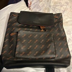 Coach Men's Backpack in Black and Brown